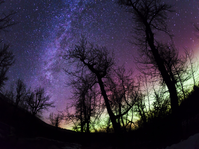 Milky Way, Aurora Borealis